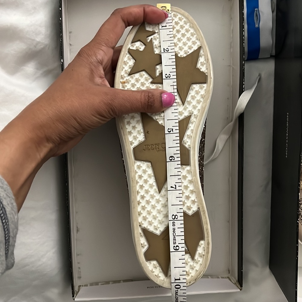 MAKE AN OFFER 🚨 Jimmy Choo Miami Sneakers Size 38.5 - Excellent Condition - Picture 9 of 9